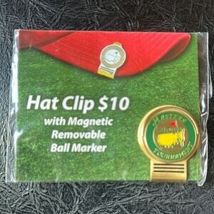 Masters Golf Hat Clip with Ball Marker